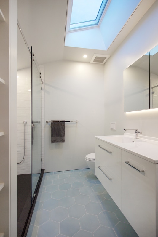 QUARTER design studio | Minimalist Bathroom | Swissvale, PA